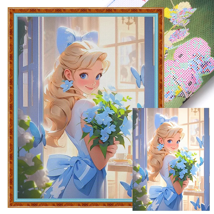 Disney Princess - Printed Cross Stitch 11CT 50*65CM