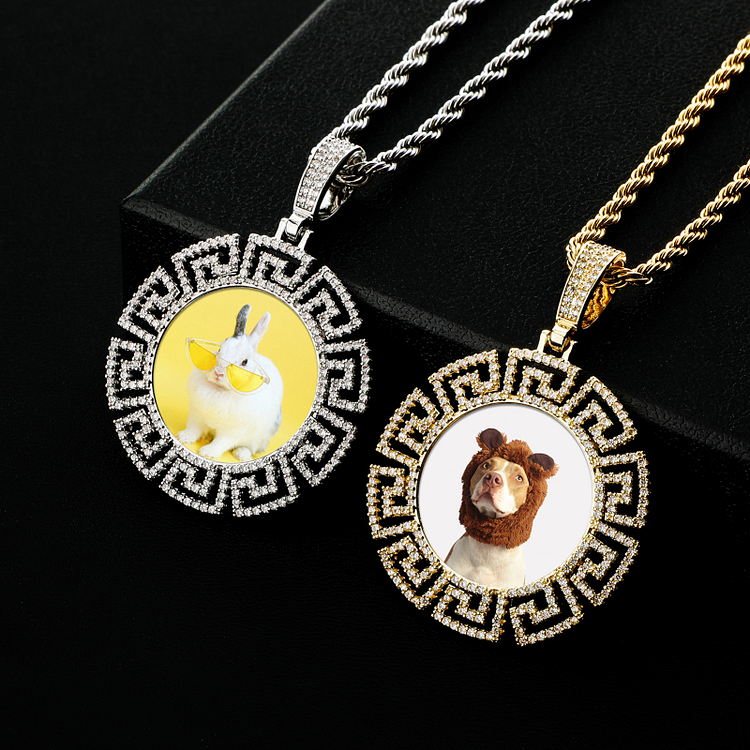 Custom Photo Pendant Hip Hop Personalized Necklace Jewelry