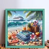Beach Scenery-11CT Stamped Cross Stitch 50*50cm/19.69*19.69in tapestrymarket