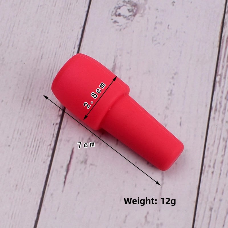 Silicone Tape Handle Red Wine Stopper Wine Silicone Double Seal Anti-falling Bottle Stopper Fresh Wine Stopper High Temperature Resistant