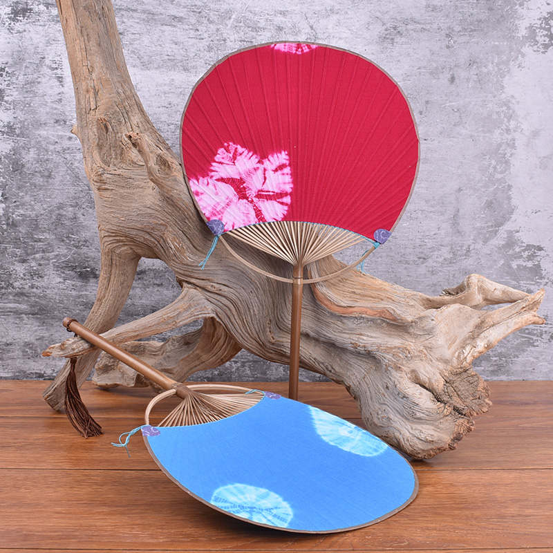 Zen Breeze Artisan Bamboo Paper Fan - Japanese Style Handcrafted Round Fan with Ancient Bamboo Craftsmanship
