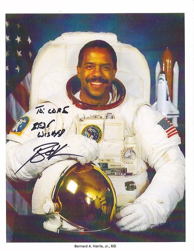 BERNARD HARRIS Signed Autographed NASA ASTRONAUT Photo Poster paintinggraph - To Lori