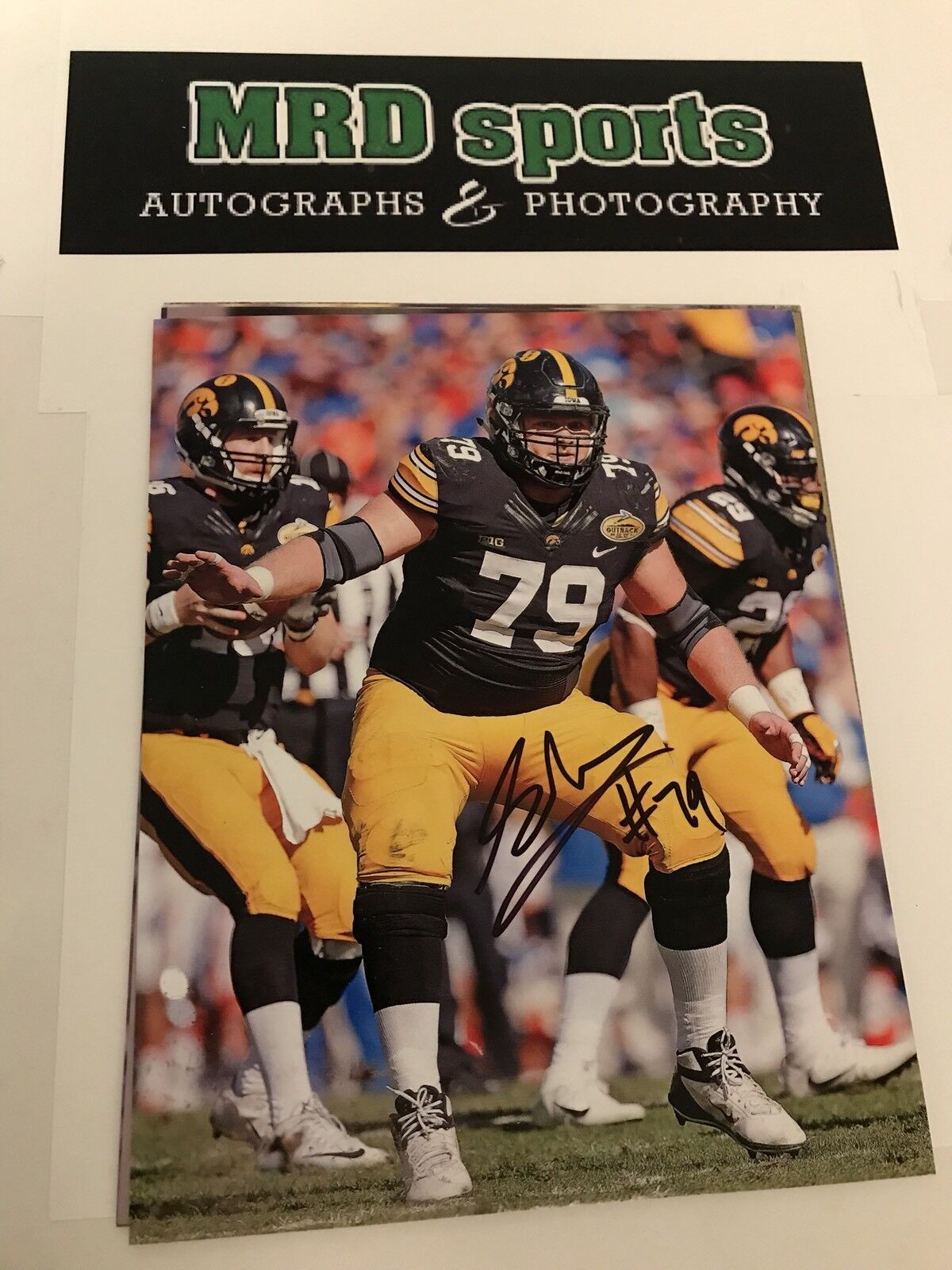 Sean Welsh Iowa Hawkeyes hand signed autographed 8x10 football Photo Poster painting D