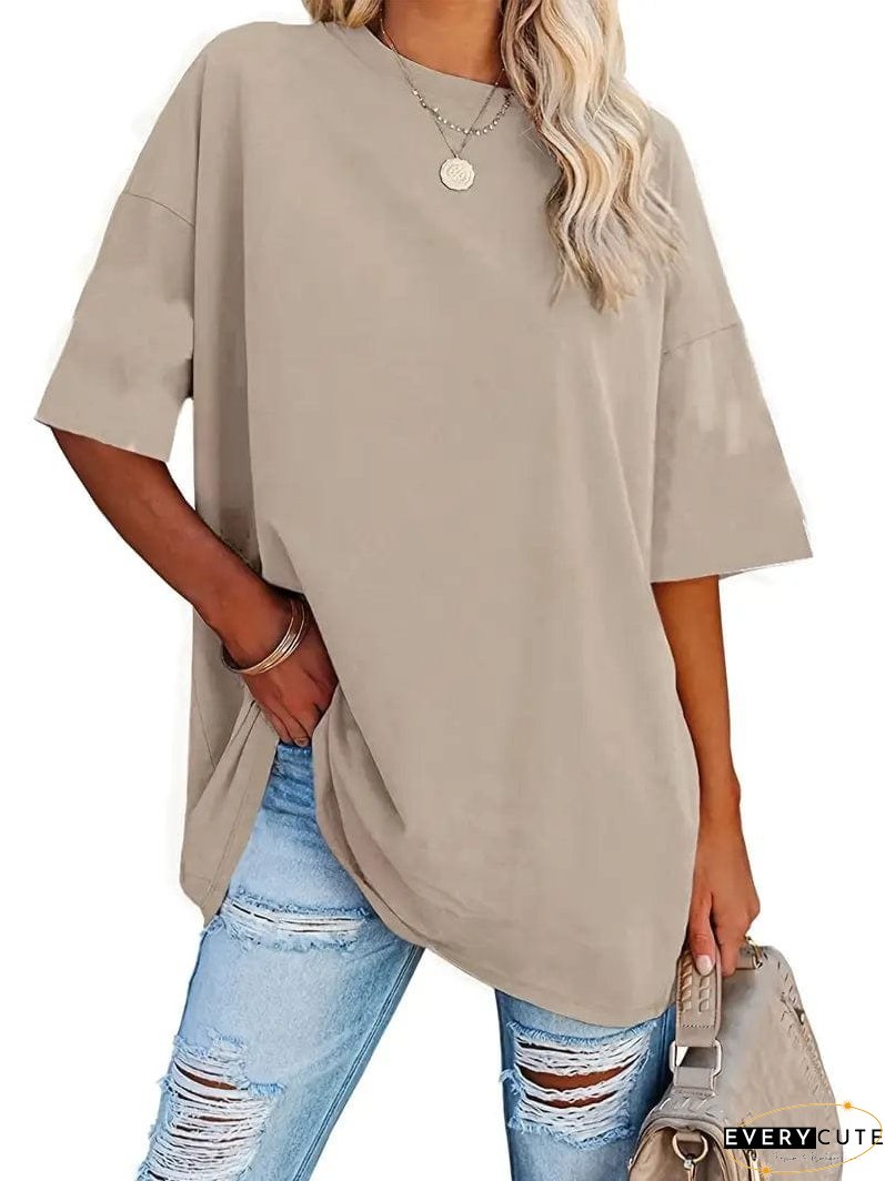 Loose Fit Casual Summer Tunic Top
