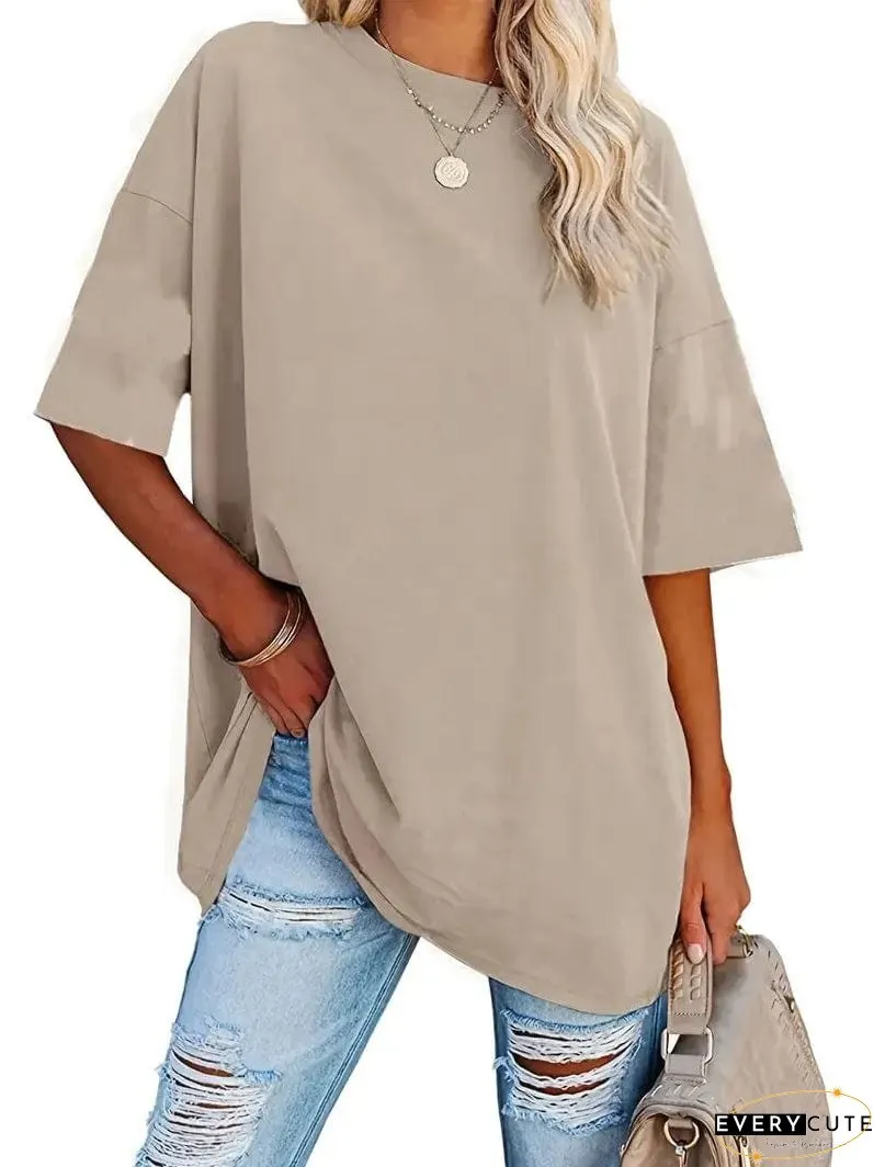 Loose Fit Casual Summer Tunic Top