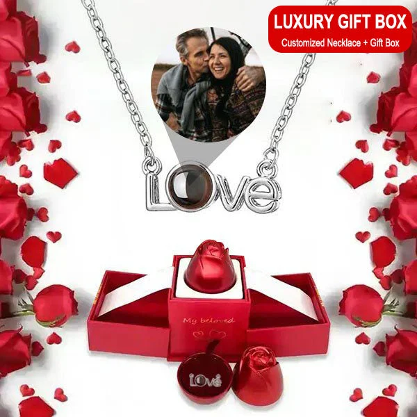 LOVE Projection Necklace Gift