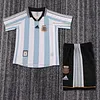1998 Retro Argentina National Team Home Jersey 1:1 Thai Quality Kids Size