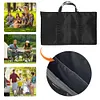 Folding Iron Net Table Storage Bag Cooking Mesh Desk Bag for Backyards BBQ Party