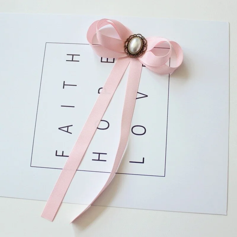 Hand-made Bow Tie Ladies Unisex Banking Stewardess Student Performs Career Korean White Shirt Black Bowtie Classic Trendy Gifts