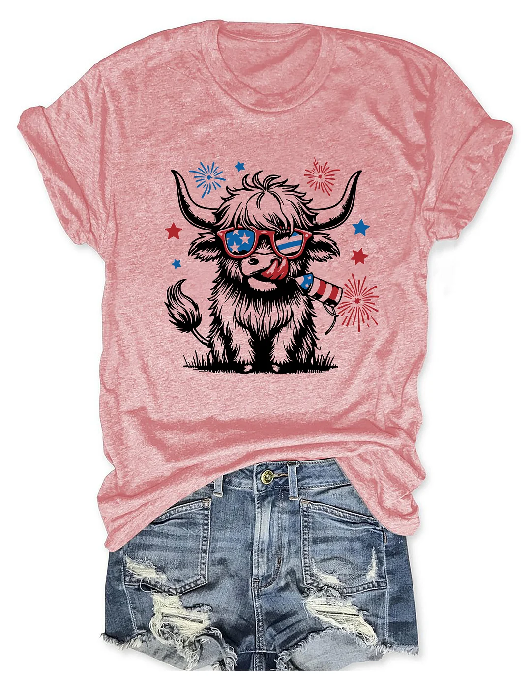 4th July Heifer T-Shirt
