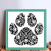 Paw Silhouette-11CT Stamped Cross Stitch 40*40cm tapestrymarket