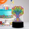 DIY Diamond Painting 7 Color Night Light Lamp Home Decoration Ornament Gift Kit(Tree)