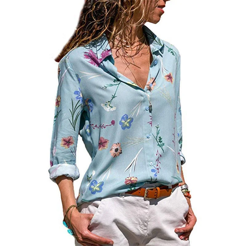 Woman Blouse Is Thin And Elegant Chiffon Shirt