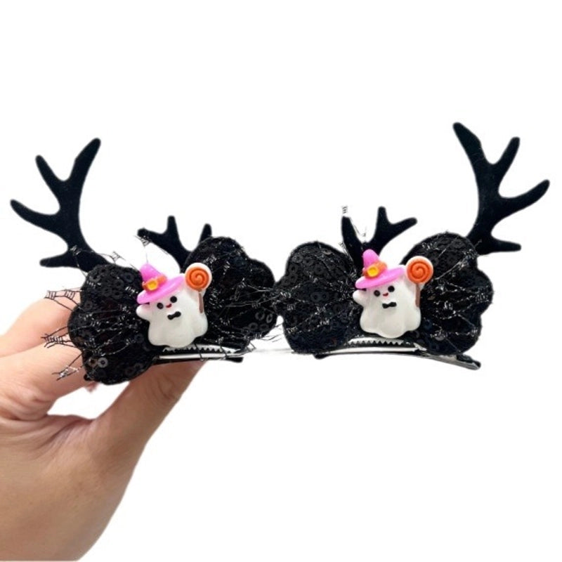 Halloween Retro Unisex Pumpkin Skull Ghost Plastic Hair Clip