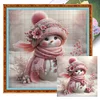 Snowman-Full Embroidery 3 Strands 11CT Stamped Cross Stitch-40*40CM