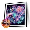 Diamond Painting-DIY Crystal Rhinestone Flowers and Dancing Girl(Box Packaging)