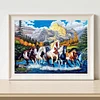 Scenic Horse-11CT Stamped Cross Stitch 50*40cm