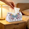 Big Butterfly DIY PULeather Diamond Painting Tissue Box for Adults Beginners Large Size Diamond Art Paper Storage Holder for Living Room Bedroom Bathroom Table Decor