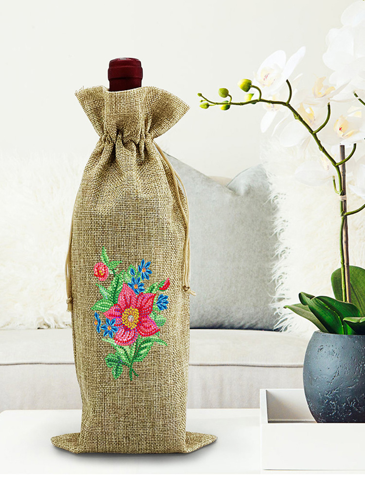 

Flower Wine Bottle Covers - 5D DIY Craft Fashion Accessories, 04, 501 Original