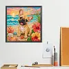 Diamond Painting -5D Full Round Drill French Bulldog Puppy(40x40cm)
