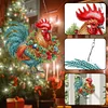 Diamond Painting Acrylic Christmas Farm Chicken Pendant Wall Door Decoration