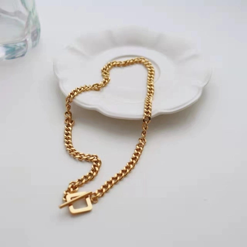 Modern Style Artistic Geometric 304 Stainless Steel 16K Gold Plated White Gold Plated Gold Plated Plating Necklace