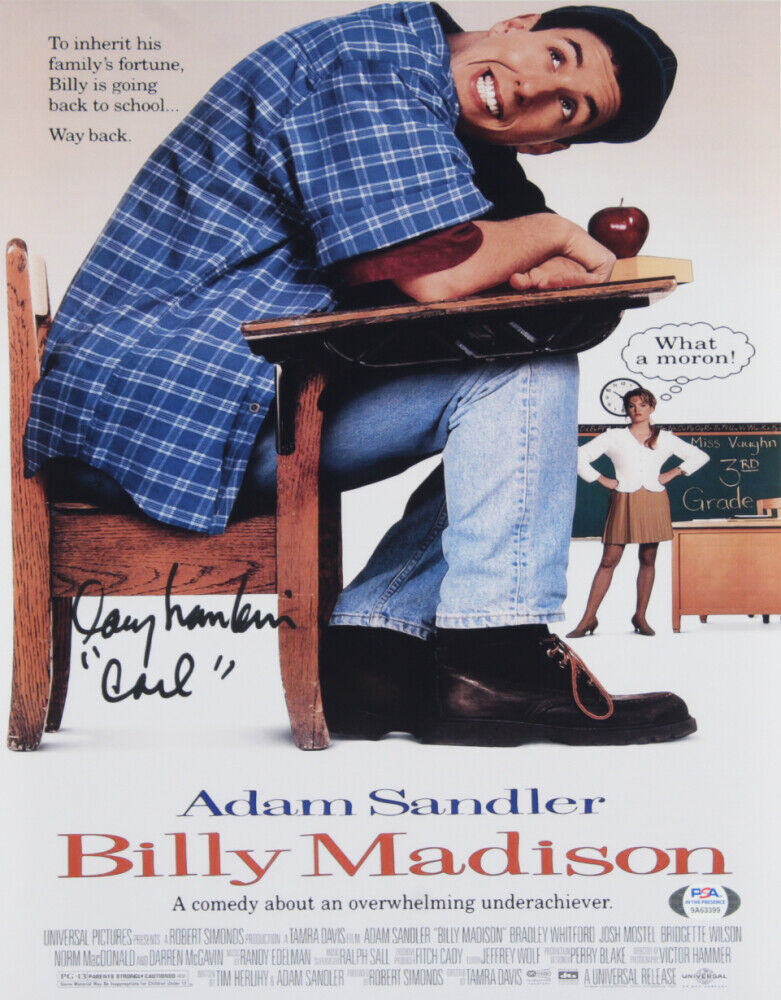 ~ Carl ~ Larry Hankin Signed ~ Billy Madison ~ 11x14 Movie Photo Poster painting Poster PSA COA