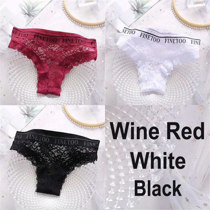Billionm Lace Panties Women Sexy Underwear Briefs Floral Lace Female Underpants Solid Color Intimate Lingerie Women Panties M-XL