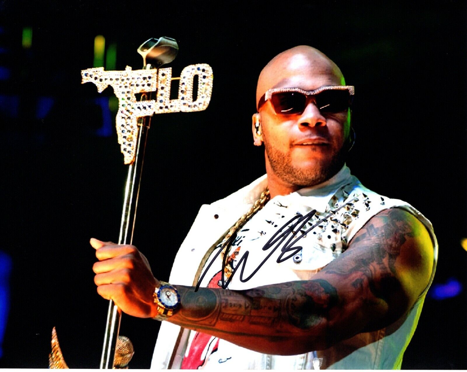 Flo Rida Signed Autographed Rapper 8x10 inch Photo Poster painting - Tramar Dillard FloRida