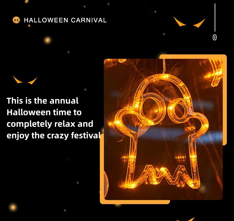 Halloween suction cup lights led atmosphere decorative lights string lights