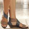 Women's Casual Colorblock Woven Sandals