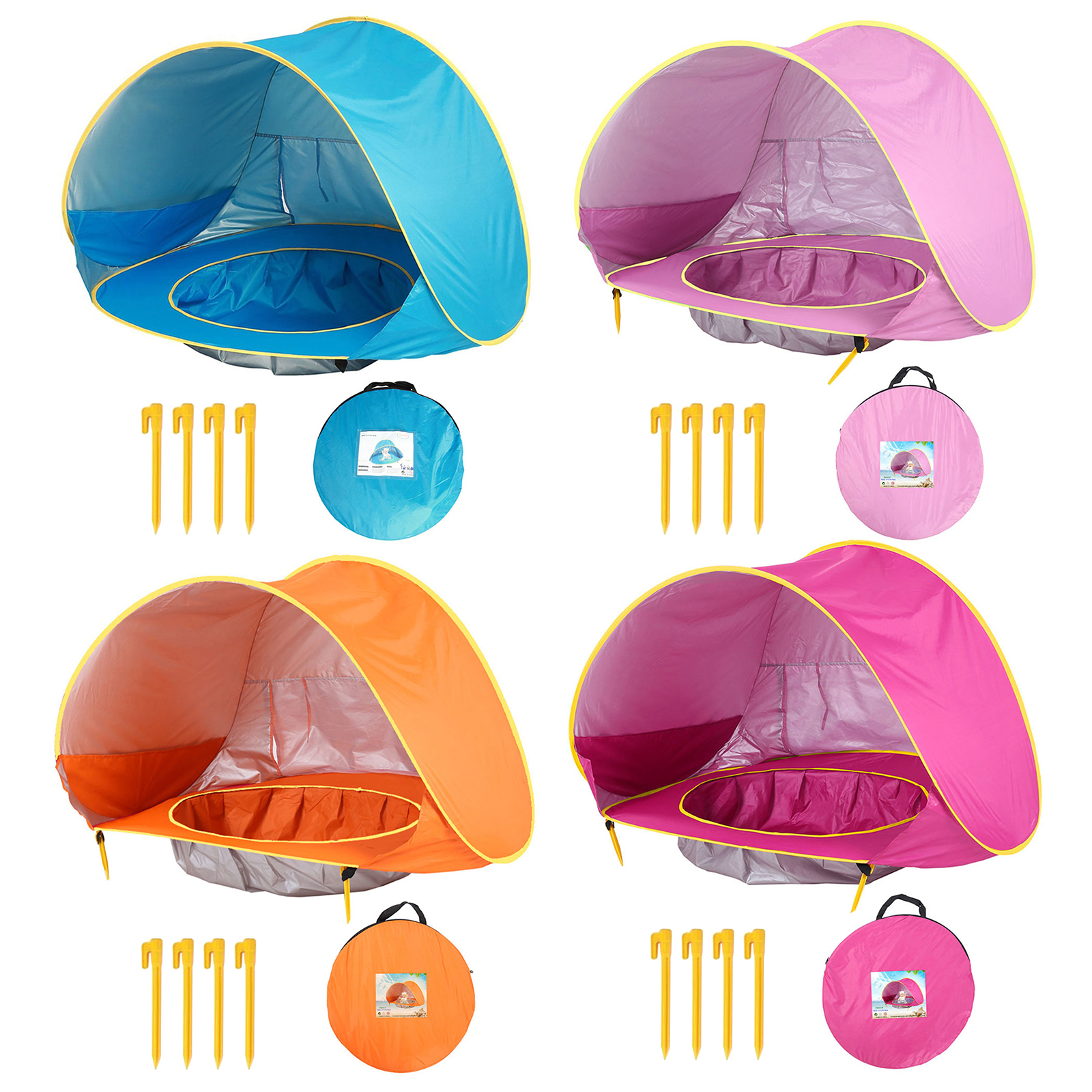 

Baby Beach Tent, Pop Up Waterproof Outdoor Beach Baby Pool Tent, Blue, 501 Original