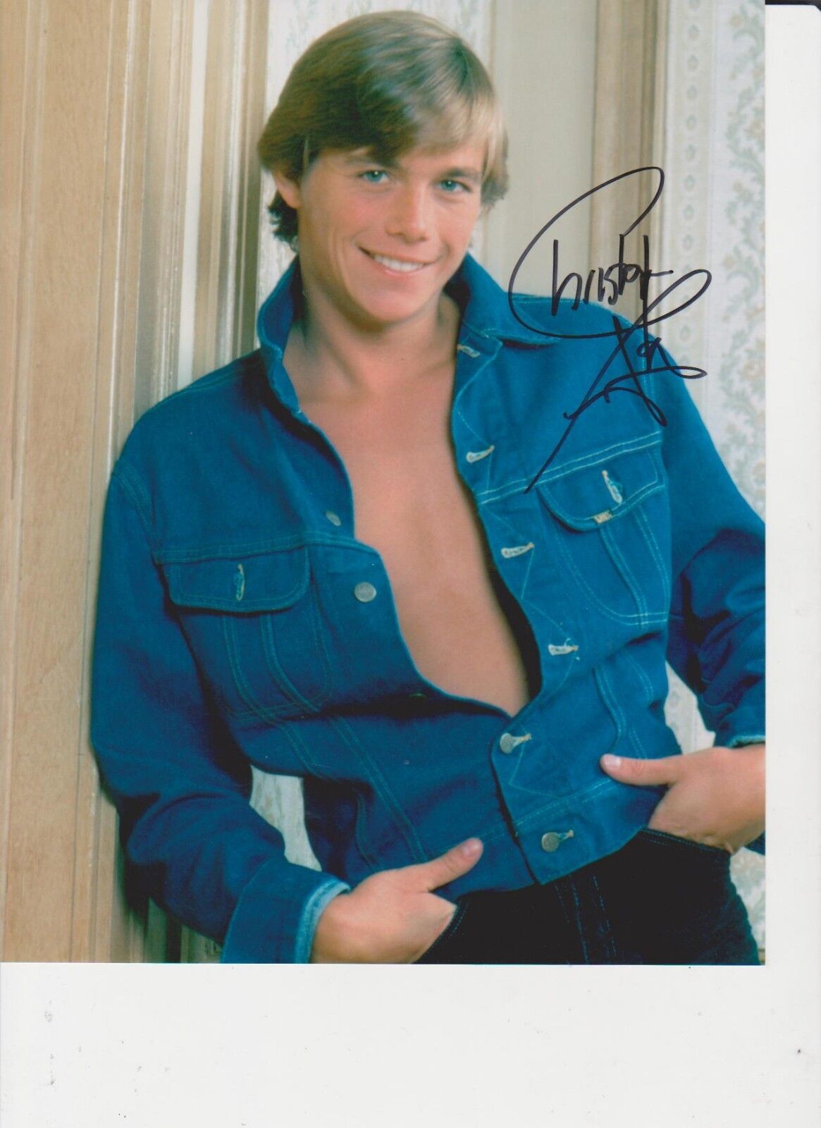 Christopher Atkins Signed Photo Poster painting - Star of The Blue Lagoon / DALLAS - SEXY!! G828