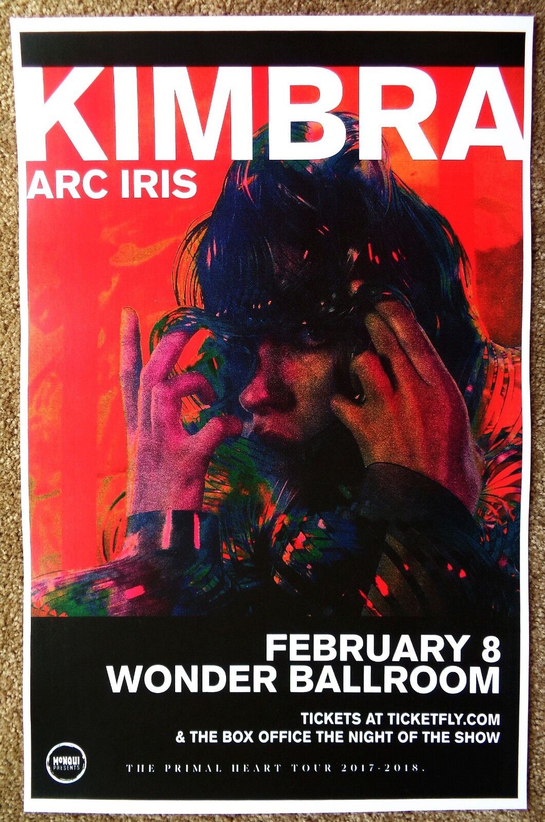 KIMBRA 2018 Gig POSTER Portland Oregon Concert