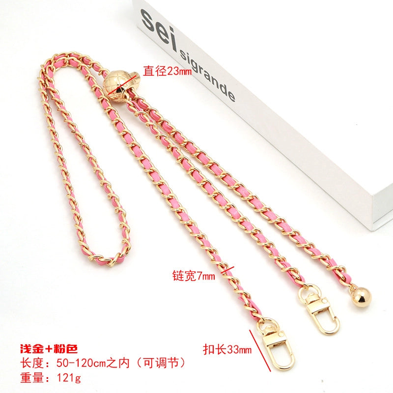5 Pieces Alloy Solid Color Bag Chain Bag Straps