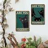 2pcs - Black Cat - Vintage Metal Signs(8*12Inch)  - Cat