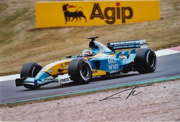 Fernando Alonso genuine autograph 8x12