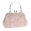 Women's Evening Bag PU Leather Beading Embroidery Glitter Shine Party Bag