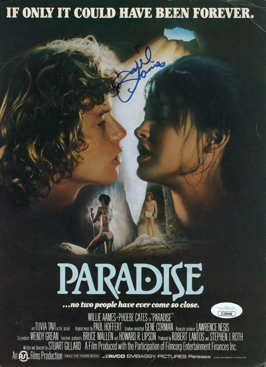 Willie Aames Signed Autographed 8.5X11.5 Photo Poster painting Paradise JSA JJ39968