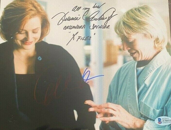 Gillian Anderson Veronica Cartwright signed autographed 8x10 Photo Poster painting X-Files