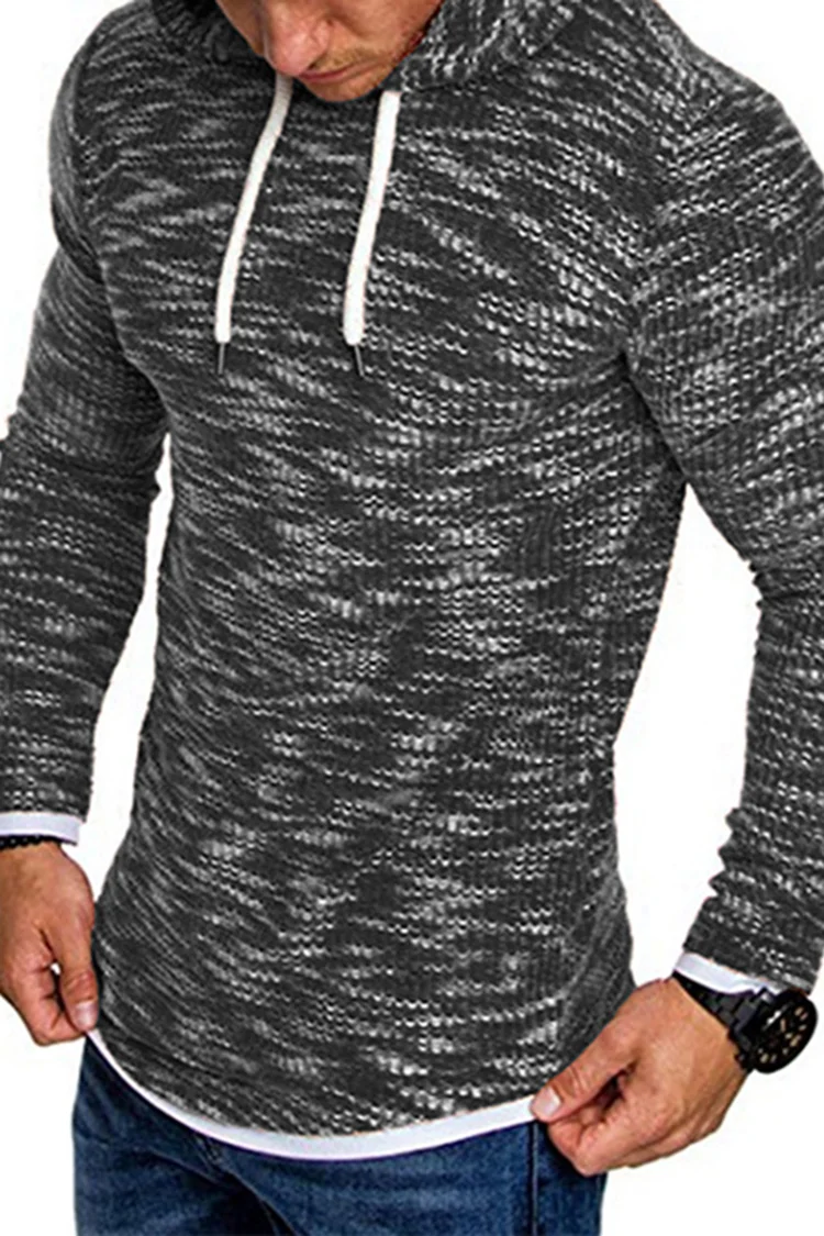 Tiboyz Men's Hooded Pullover Sweater