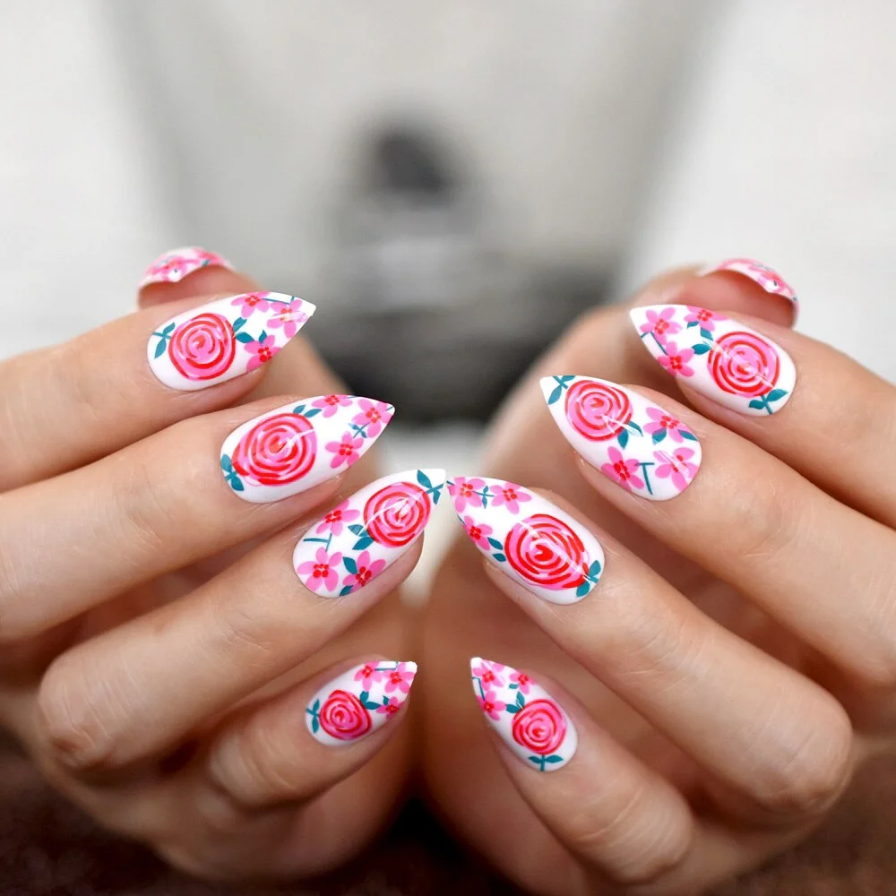 Studio 24 Artificial Nails Black Square Medium Fake Nail Art Tips gel Rose Gold Glitter Decoration Shimmer Acrylic Nail-Nail Inspo