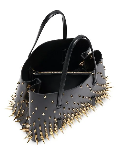 Ala&iuml;a Mina 32 Spiked Leather Tote bag