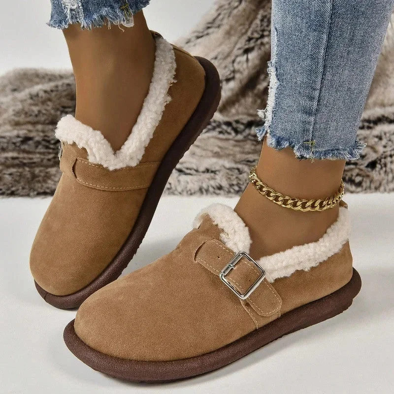 Round Toe Flat Slip-Ons