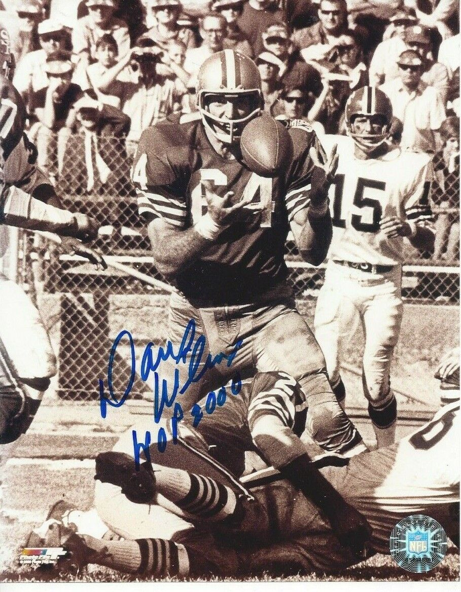 Dave Wilcox Autographed 8x10 San Francisco 49ers HOFRare B927