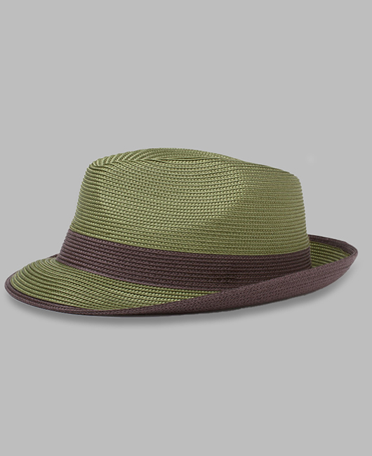 Casual Colorblock Rolled Brim Sunshade Straw Hat