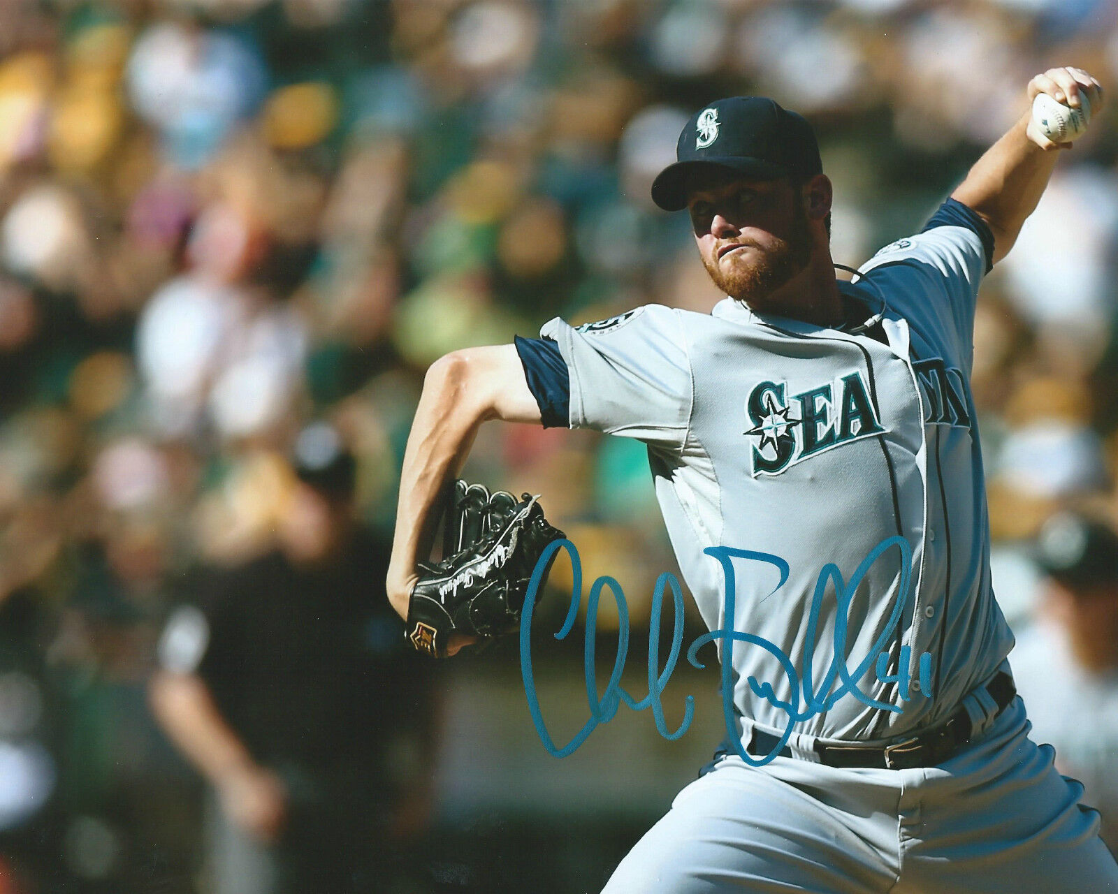 **GFA Seattle Mariners *CHARLIE FURBUSH* Signed 8x10 Photo Poster painting C7 COA**