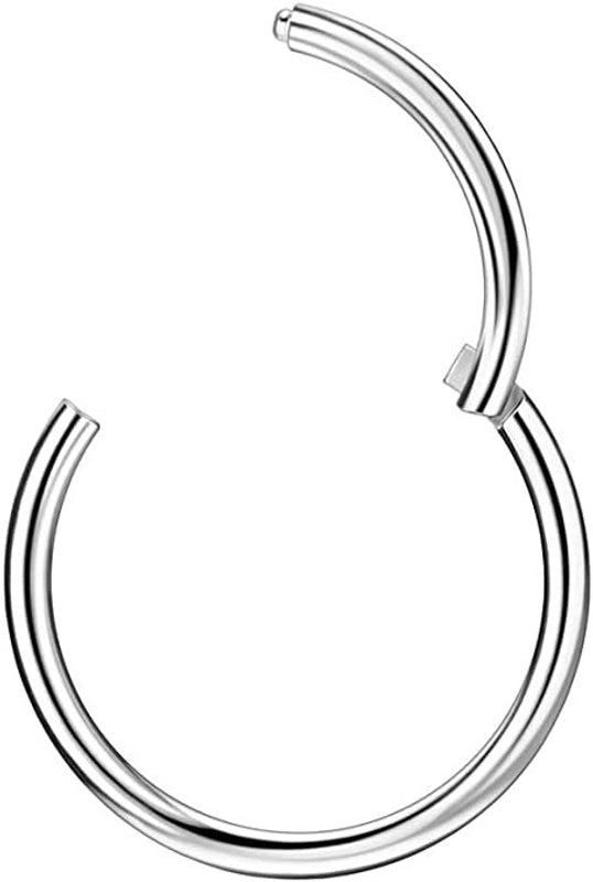 1 Piece Nose Rings & Studs Basic Modern Style Classic Style Round 316L Stainless Steel  Plating Ear Cartilage Rings & Studs Nose Rings & Studs