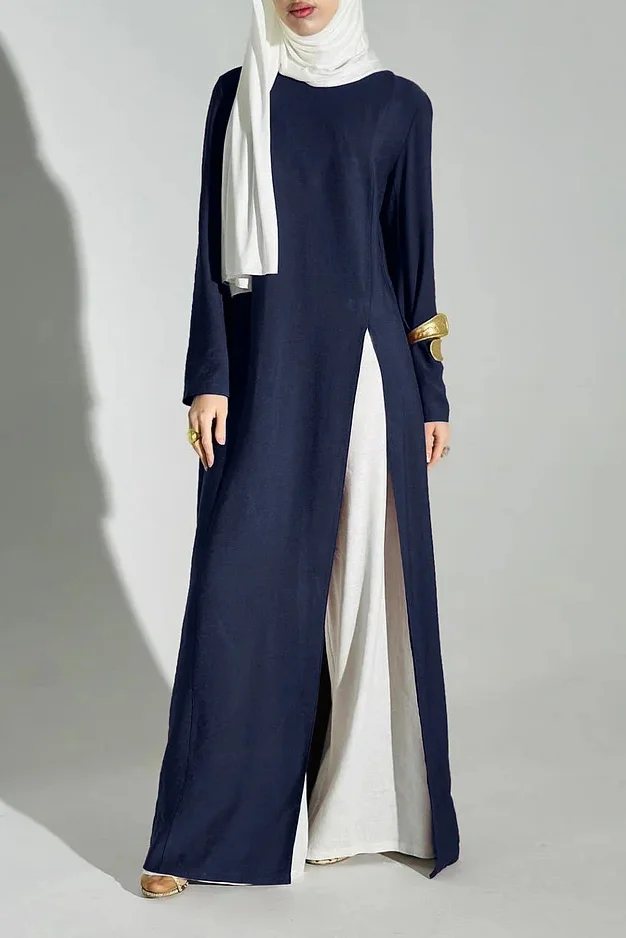 long sleeve waterfall dress Sail to Sable Tunic Flare Dress
