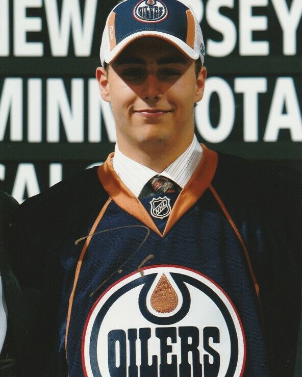 JORDAN EBERLE SIGNED EDMONTON OILERS NHL DRAFT 8x10 Photo Poster painting! Autograph EXACT PROOF